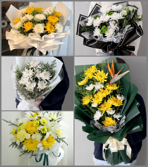 河南南阳邓州市十林镇景岗村白事花束代送